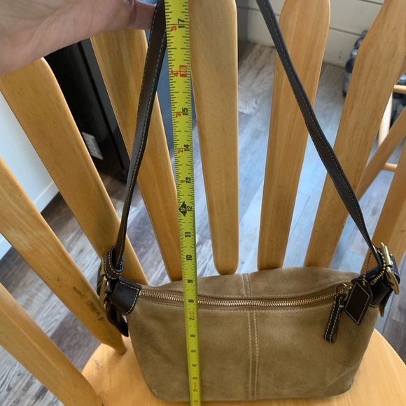 Coach purse | suede coach bag | y2k coach purse | shoulder bag | cute coach bag - Picture 13 of 15